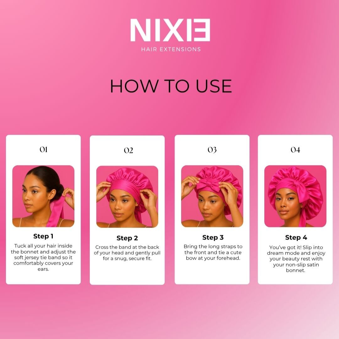 Nixie Satin Hair Bonnet